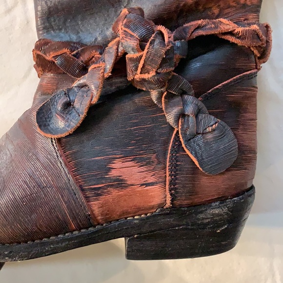 Bed Stu vintage weathered leather knee high boots - Picture 4 of 12